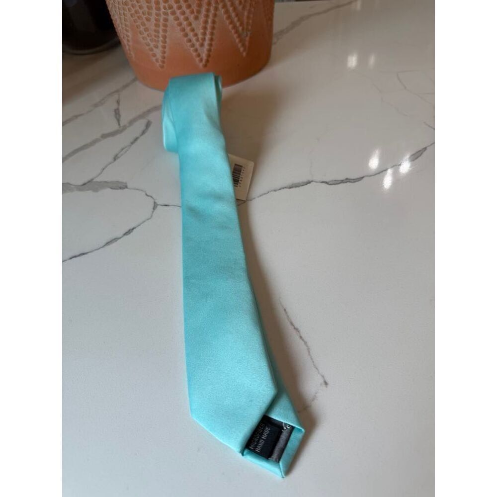 Jacob Anderson Solid Tie - Aqua Size One Size